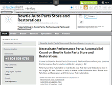 Tablet Screenshot of bowtie-auto-parts-store-and-langley.langleydirect.info